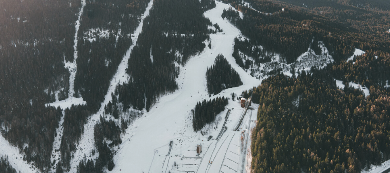 Courchevel : piste de l'Eclipse, mondiaux ski alpin 2023
